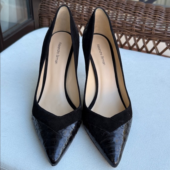 Alexandre Birman Shoes - Alexandre Birman Black Textured Heels